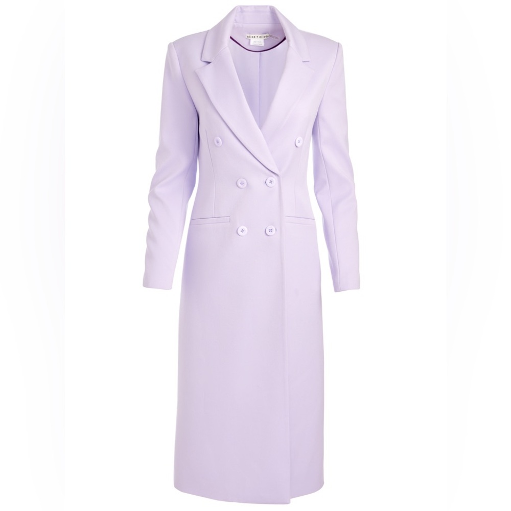 NWT, Size L, ALICE + OLIVIA BY STACEY BENDET SHEPHERD LONG BLAZER